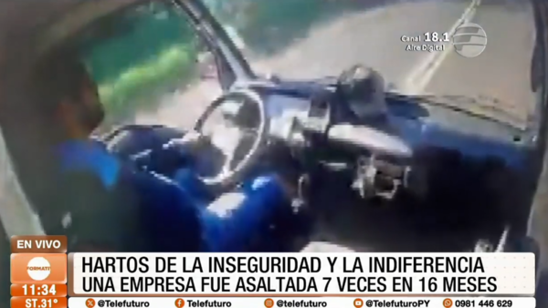 Transportadora víctima de reiterados asaltos clama por seguridad