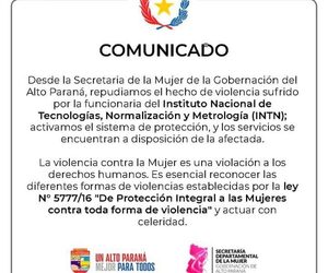 Repudian violencia contra funcionaria del INTN en Alto Paraná