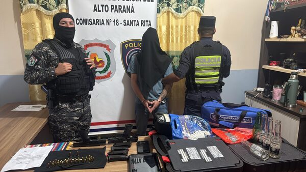 Tras una persecución, detienen a un sujeto con armas y vehículo blindado - Unicanal