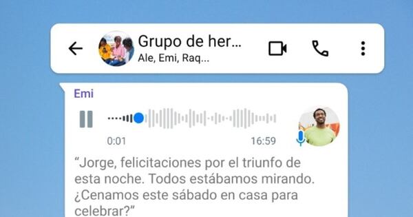 La Nación / WhatsApp permitirá transcribir mensajes de voz de manera automática