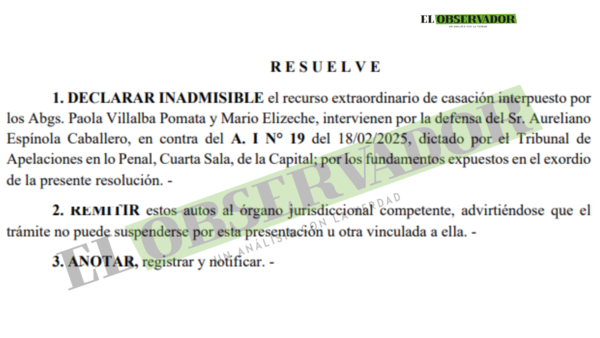Declaran inadmisible casación contra fijación de nuevo juicio por muerte del diputado Nicora 