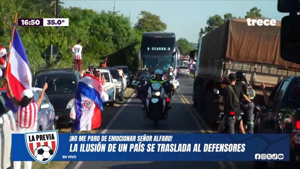 El bus de la ilusión ya partió rumbo al Defensores - trece