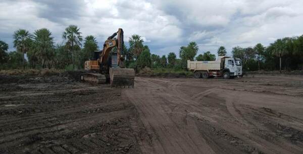 Supervisan extracción de material con criterios ambientales en la ruta PY12