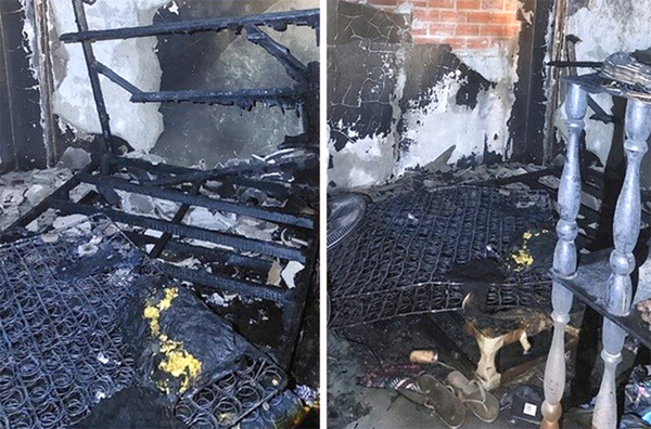 Policía procesado por robo de motocicleta sufrió quemaduras al incendiar su vivienda - La Clave