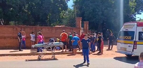 Estudiante atropelló a sus compañeros con su vehículo