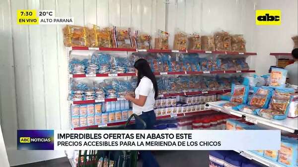 Variedad de opciones para la merienda escolar en el Abasto Este - ABC en el Este - ABC Color