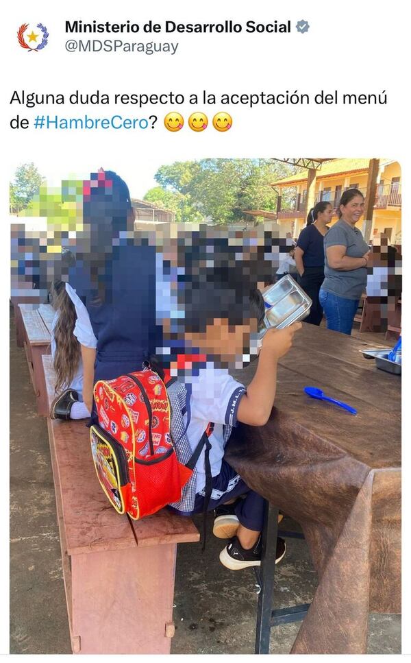 MDS difunde imagen de un niño y desata críticas por violar su derecho a la imagen - Nacionales - ABC Color