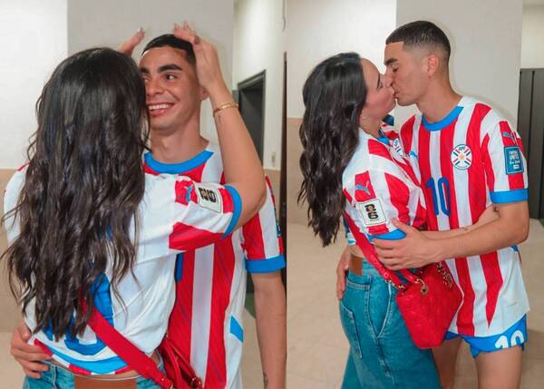 ¡Ñambeña! ¿Ya es una cábala? Después de ganar de local, Almirón volvió a “comer” besito