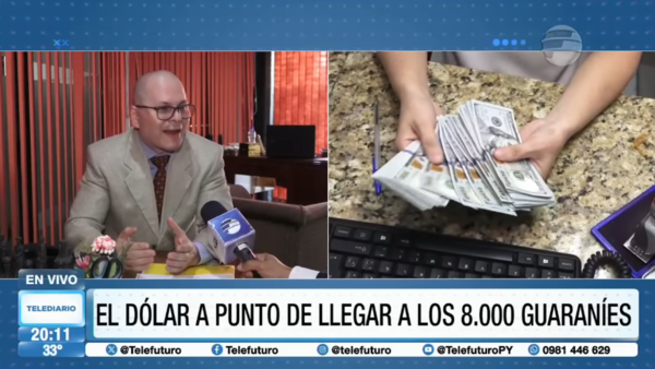 ¡El dólar cerca de los G. 8.000 en Paraguay!
