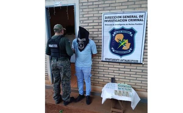 En allanamiento antidrogas detienen a presunto microtraficante