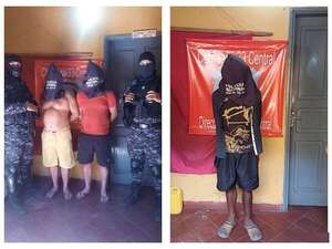 Capiatá: detienen a tres personas en un taller donde desarmaban una motocicleta robada - Policiales - ABC Color