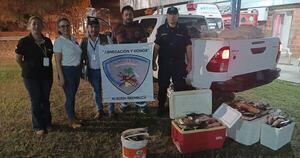 Diario HOY | Incautan 220 kilos de pescado en Ñeembucú y donan a bomberos