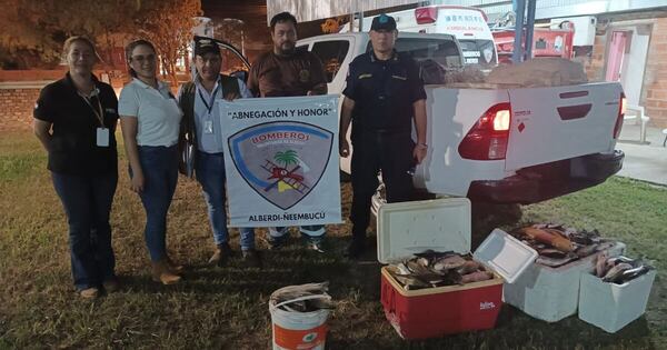 Diario HOY | Incautan 220 kilos de pescado en Ñeembucú y donan a bomberos