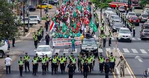La Nación / Diputado Gamarra sostuvo que la marcha histórica es de campesinos, y no de políticos oportunistas