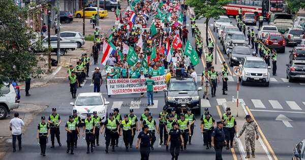 La Nación / Diputado Gamarra sostuvo que la marcha histórica es de campesinos, y no de políticos oportunistas