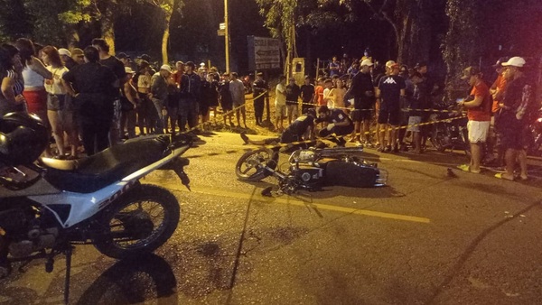 Capiatá: joven pierde uno de los pies tras choque entre motocicletas - trece
