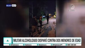 Militar alcoholizado disparó contra dos menores de edad