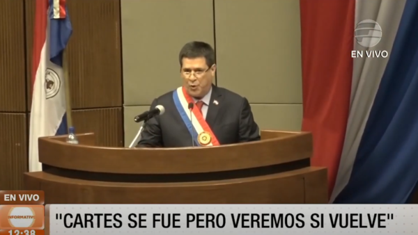 ''Cartes se fue, pero veremos si vuelve''