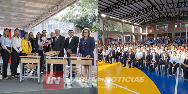 GOBERNACIÓN DE ITAPÚA INAUGURÓ OBRAS EN INSTITUCIÓN EDUCATIVA DE ENCARNACIÓN