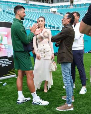 Nadia Ferreira y Marc Anthony, invitados de Novak Djokovic en el Miami Open - Gente - ABC Color