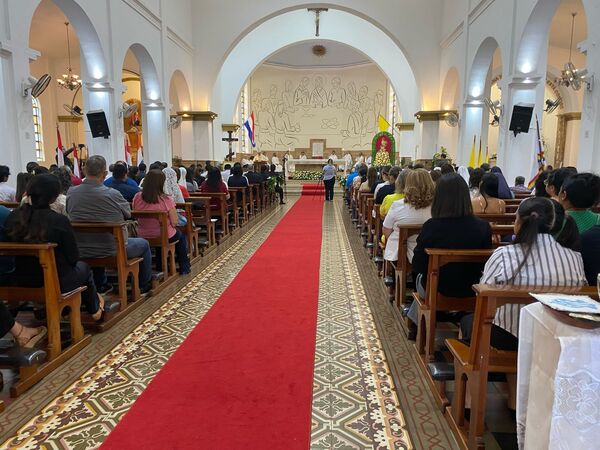 Celebraron la misa en honor a la Virgen de la Encarnación