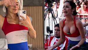 Novia del Mundial: Larissa Riquelme volvió a ponerse la malla sexy del Mundial 2010