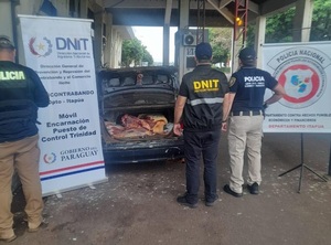 DNIT decomisa 120 kilos de carne de contrabando