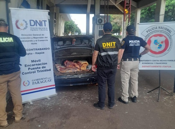 DNIT decomisa 120 kilos de carne de contrabando