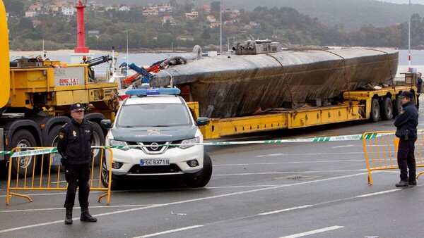 Intervienen un narcosubmarino con 6.500 kilos de cocaína en aguas próximas a Portugal