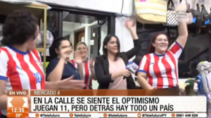 La pasión albirroja desborda el Mercado 4 de Asunción