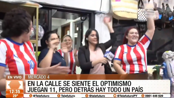 La pasión albirroja desborda el Mercado 4 de Asunción