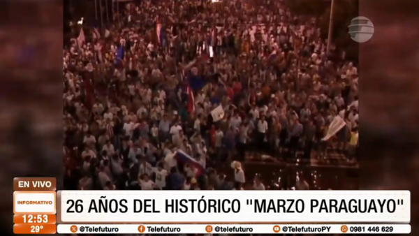 Se cumplen 26 años del histórico ''Marzo Paraguayo''