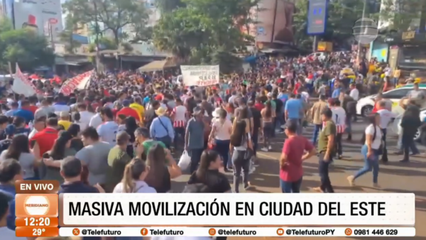 Masiva movilización en Ciudad del Este