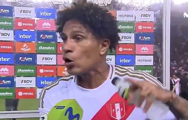 Versus / Desaforada reacción de Paolo Guerrero tras perder ante Venezuela