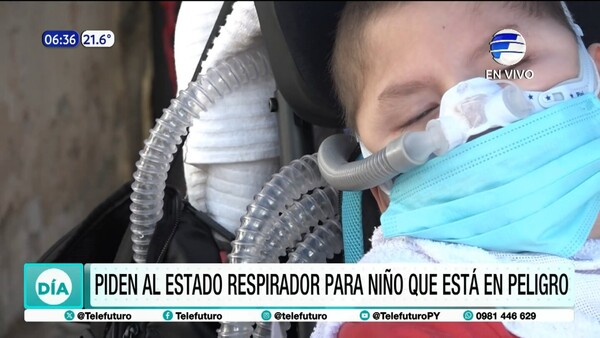 Piden al Estado respirador para niño que está en peligro