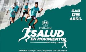 Invitan a la maratón “Salud en Movimiento 2025” en Minga Pora