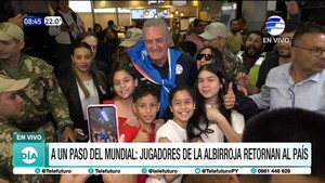 ¡A un paso del Mundial! Llegaron los jugadores de la Albirroja al país