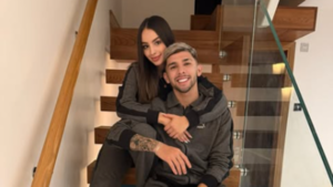 Enciso le dedicó el gol a su novia colombiana