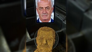 Restaurante hizo una milanesa con la cara del profe Gustavo Alfaro