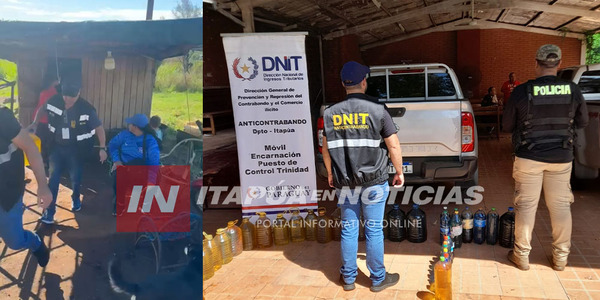 INCAUTAN VARIOS LITROS DE COMBUSTIBLE DE CONTRABANDO EN ENCARNACIÓN