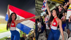 Rosy Alderete alentó a la Albirroja en Colombia y dijo que es "La leona guaraní"