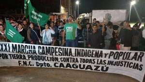 Más de 1.000 campesinos de Caaguazú partieron para la gran manifestación en Asunción - Nacionales - ABC Color