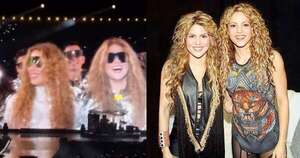 La Nación / Critican a imitadora de Shakira por intentar opacarla en pleno show