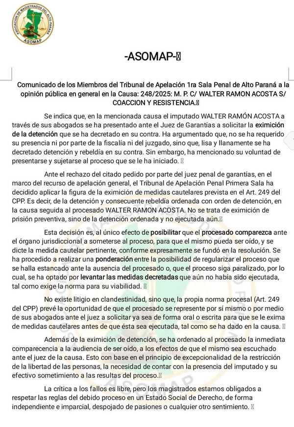 Tribunal afirma que quiere "allanar el camino" para que abogado golpeador se presente - 1000 Noticias