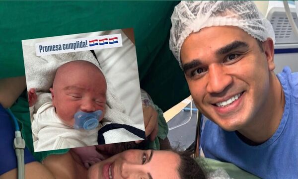 ¡El bebé de Anto Paciello y Luis Bernal nació ayer y ya cumplió una promesa por la albirró!