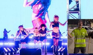 Tiktoker se disfrazó de barrendero y logró entrar gratis al VIP del Lollapalooza de Argentina