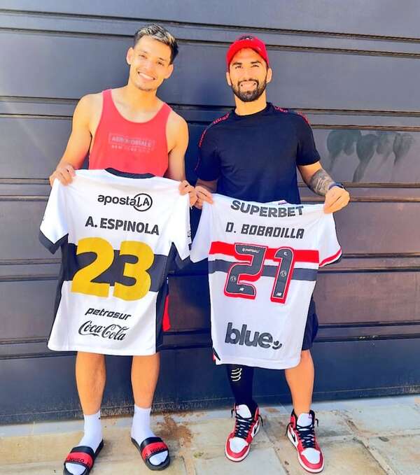 Bobadilla y Espínola, un encuentro de amigos - Fútbol - ABC Color