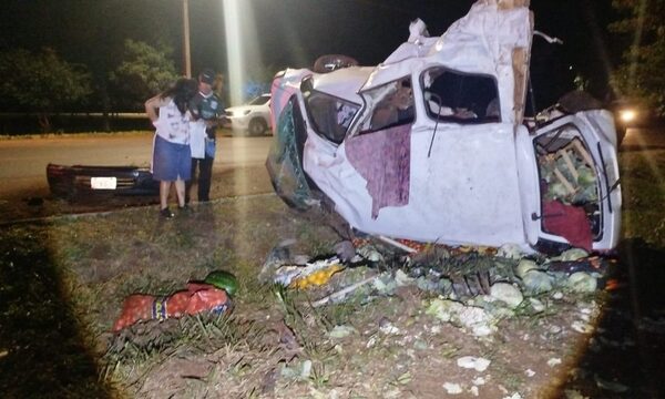 Violento accidente en Hernandarias