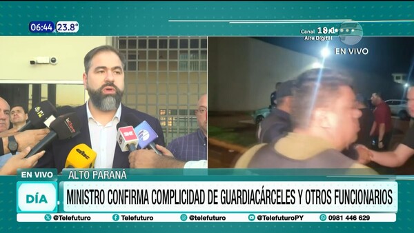Fuga de reos: Ministro confirma complicidad de guardiacárceles y personal de monitoreo