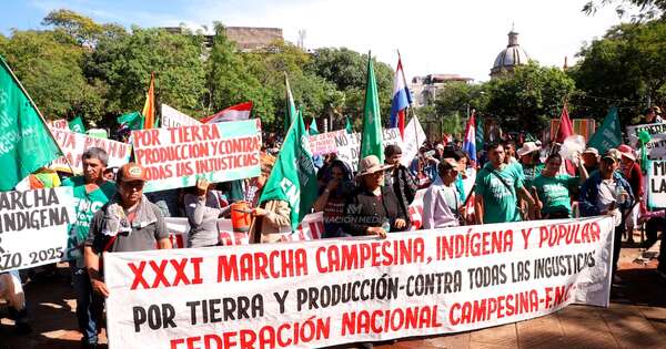 La Nación / Marcha campesina transcurrió con normalidad